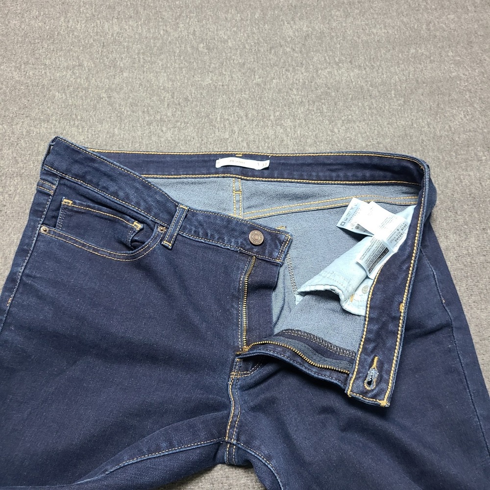 Levi's 711 Skinny Jeans Dark Wash Men's Size 33x30 - Picture 4 of 11